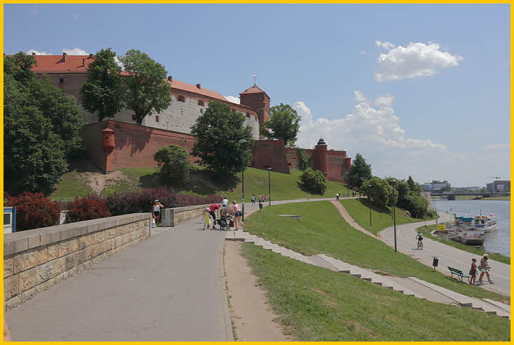 Approaching Wawel Royal Castle